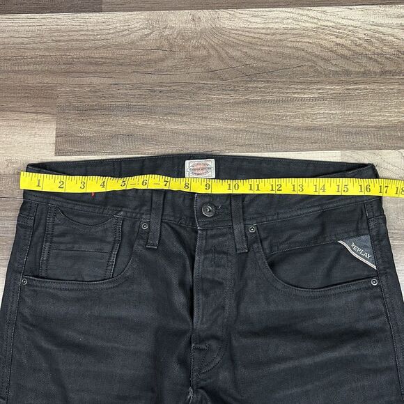 Replay Jeans Black Slim Fit Black Size 32x30 - Picture 7 of 14